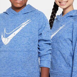 Nike Big Kids' Therma-FIT Hoodie Nike Swoosh Stain Repel Unisex Size XL